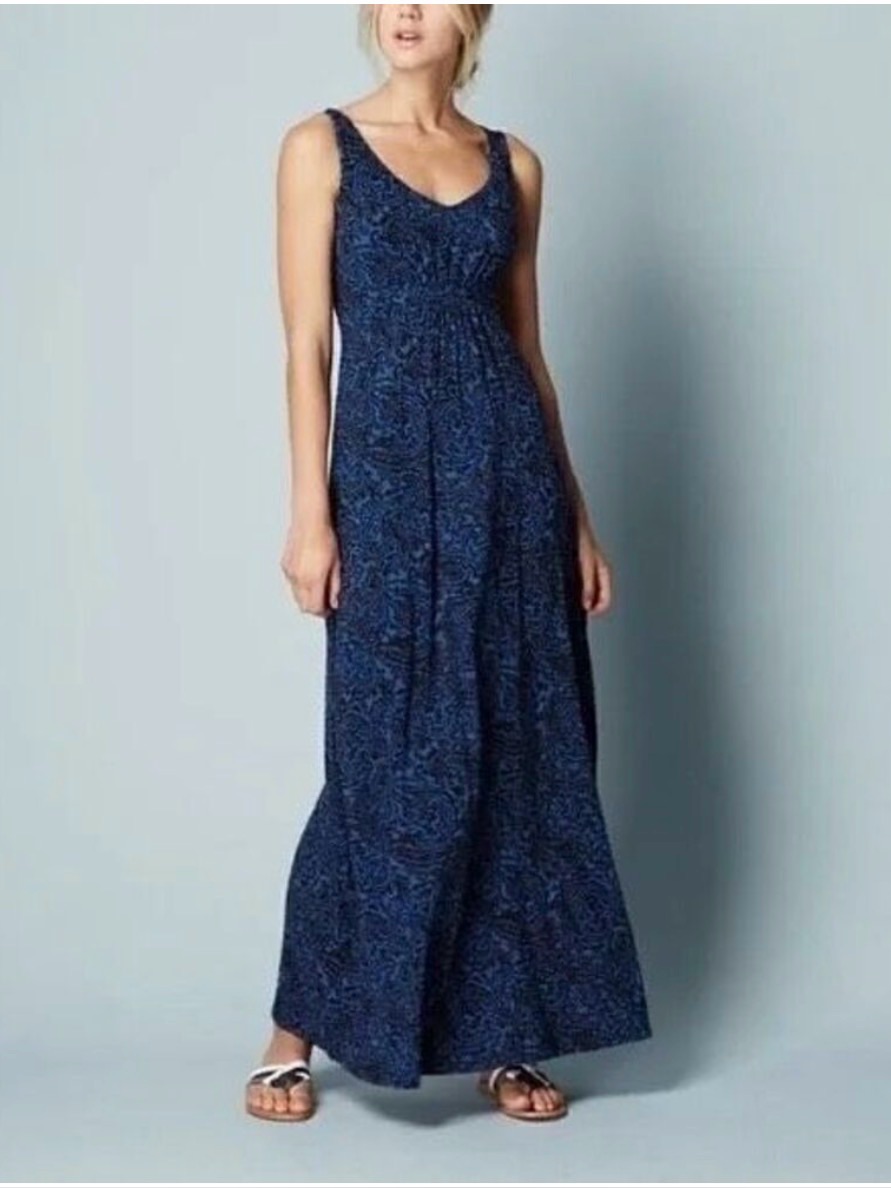Boden Jersey Maxi Dress Paisley Print - Size 6